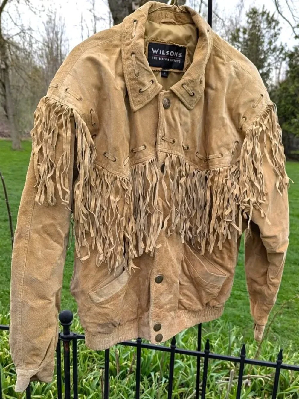 Vintage 1980's Wilsons leather/suede jacket - Picture 2 of 11